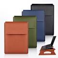 Miniatyrbild 2 av 10: Laptopväska Case PU-läder Ultrabook-fodral Stötsäkert cover Dark Green 14-14.5 inch