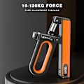 Miniatyrbild 5 av 10: 10-120 kg handgreppsförstärkare Automatisk räknegreppsstyrketränare orange