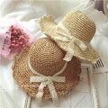 Miniatyrbild 3 av 9: Kvinnor sommarhatt hopfällbar ihålig spetsstrimning halmhatt strandhatt Khaki