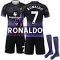 Miniatyrbillede 1 af 2: 2025-2026 Manchester United Special Edition Børne Voksen Fodboldtrøje Nr. 7 Ronaldo L