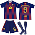 Pikkukuva 1 / 2: 2025-2026 Barcelona Kotipaita Lasten Aikuisten Uusi Jalkapallopaita Setti No.9 Lewandowski 18