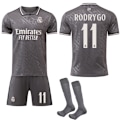 Pikkukuva 1 / 2: Real Madrid vieras pelipaita harmaa 2024-2025, sukat, lapsille ja aikuisille No.11 RODRYGO M