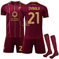Miniatyrbild 1 av 2: A.S. Roma Hemmafotbollströja Barn & Vuxen 2024-2025 Nr.21 Dybala 26