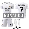 Miniatyrbild 1 av 2: 2024-2025 Real Madrid Hemma Barn Vuxen Fotbollströja Nr.7 RONALDO 22