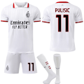 Miniatyrbild 1 av 2: AC Milan Borta Fotbollströja Barn 2024-2025 Nr 11 PULISIC 18