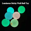 Miniatyrbild 2 av 11: 6,5 cm lysande rolig klibbig målboll anti-stress avlastningsboll random colorB 6cm