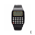 Miniatyrbild 1 av 11: Retro Geek 80-talets ovanliga miniräknare herr dam armbandsur 7 färger black null