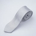 Miniatyrbild 5 av 11: Klassisk enfärgad smal slipsmal slips för män pojkar bröllop white One-size