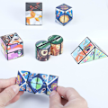 Miniatyrbild 7 av 11: 3D-Formförändrande Låda Anti-stress Hand Flip Magisk Kub Pussel Leksaker Gåva UKKs3d Geometry One size