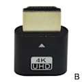 Miniatyrbild 9 av 11: 4K UHD DDC EDID HDMI Dummy Adapter Virtuell Plug Headless Display gold One-size