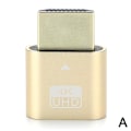 Miniatyrbild 1 av 11: 4K UHD DDC EDID HDMI Dummy Adapter Virtuell Plug Headless Display gold One-size