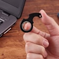 Miniatyrbild 11 av 11: Kreativ Nyckelring Fidget Spinner Ångest Stress Relief Leksaker Revo black one-size