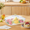 Miniatyrbild 6 av 11: 2025 Ny Rund Fruktskål Med Lock Plast Transparent Skål Mu transparentC L