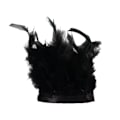 Miniatyrbild 7 av 11: Fjädermanschett Snäpp Armband Fjäder Wrap Manschett handledsskydd Armband black one-size
