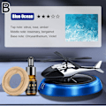 Miniatyrbild 7 av 11: Soldriven Helikopter Luftfräschare Bil Flygplan Doftspridare Ornament♤ Red Gardenia one size