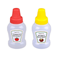 Miniatyrbild 6 av 11: 2/4x mini tomatketchup flaska bärbar sås salladsdressing Sq 4pcs 4pcs