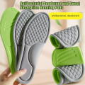 Miniatyrbild 3 av 11: Skoinlägg för unisex, Memory Foam -inläggssulor avlastar platta fötter & grayC 39-40