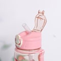 Miniatyrbild 7 av 11: Sommar Tecknad Astronaut Frostat Vattenflaska Studsande Lock Sugrörskopp, 800ml I5 pink 800ml