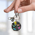 Miniatyrbild 11 av 11: Färgad Fidget Emaljnål, för konstnärer med nyckelring, ångestlindrande märken Hot keychain One size