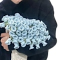 Miniatyrbild 11 av 11: Handgjord virkad blomsterbukett filt stickad I6U4 bomull E5G8