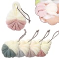 Miniatyrbild 2 av 11: Bath Loofah Shower PE Svamp Puff Body Scrubber Exfoliating Scru khaki 1pcs