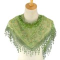 Miniatyrbild 5 av 11: Hollow Tofs Scarf Mode Spets Triangel Bredd Scarf Dam Grac black one-size
