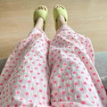 Miniatyrbild 7 av 11: Pyjamas med kärleksmönster, dam, vår och höst 2024, nya avslappnade långbyxor för kvinnor K4D5 Red One size
