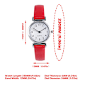 Miniatyrbild 9 av 11: Damklockor Dam Small Quartz Analog Klocka Mode Red One size