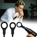 Miniatyrbild 4 av 11: FasciaGun Fun Modifierad Adapter Mjuk Silikon Herr Fascia-Gun Massageleksak B9I5 BlackB 37mm