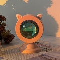 Miniatyrbild 8 av 11: Fallande lampa Live projektionslampa Kvällsglöd Färgglada RGB-solar Sunset Red Cat Ear