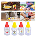 Miniatyrbild 4 av 11: 2/4x mini tomatketchup flaska bärbar sås salladsdressing Sq 4pcs 4pcs