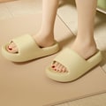 Miniatyrbild 7 av 11: Halkfria badtofflor badrum eva duschtofflor A6Z3 Yellow 4041