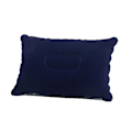 Miniatyrbild 8 av 11: Bärbar uppblåsbar sovkudde rektangulär flockningskudde Navy blue One-size