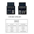 Miniatyrbild 8 av 11: TPM2.0-säkerhetsmodul stöder moderkort med flera märken 20-1-stift black For MSI LPC 14pin