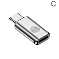 Miniatyrbild 8 av 11: 8 PIN DATA till USB C Typ C Laddningsadapter för Smart Phone iPh silver 35w