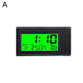 Miniatyrbild 6 av 11: 2-i-1 Digital LCD Elektronisk Klocka Termometer Bilklocka Noctilucent Dec ` red 1pcs