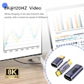 Miniatyrbild 3 av 11: 100W 40 Gbps USB-C till USB-C-adapter Typ C Snabbladdningskonverter Male to Female one-size