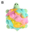 Miniatyrbild 9 av 11: Pop It Fidget Toy 3Dstylish Kawaii Turtle Pinch Ball Silicone Pu blue-red-yellow one size
