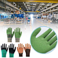Miniatyrbild 7 av 11: 1 par skyddande säkerhetshandskar för arbete, färgning, nylon, mekanikerhandskar U4L8 army green 1 pair