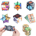 Miniatyrbild 3 av 11: 3D-Formförändrande Låda Anti-stress Hand Flip Magisk Kub Pussel Leksaker Gåva UKKs3d Geometry One size