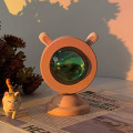 Miniatyrbild 5 av 11: Fallande lampa Live projektionslampa Kvällsglöd Färgglada RGB-solar Rainbow Blue Cat Ear