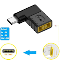Miniatyrbild 11 av 11: NY 65W Laptop Laddare Konverterare TILL USB Typ C PD Strömadapter J3E2 Kabel C7Q7 square mouth one-size