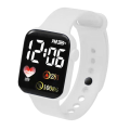 Miniatyrbild 11 av 11: Watch LED Elektronisk Watch Square Digital Watch Fo Grey One size