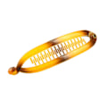 Miniatyrbild 6 av 11: Banan hårklämma kornvridning kam klämma grepp glid fisk banan Transparent One-size