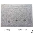 Miniatyrbild 9 av 11: 1500/2000 st Igsaw pussel förvaringsmatta rulla upp svart blå grå G blue 1500pcs