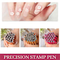 Miniatyrbild 6 av 11: 26-delad DIY-nagelkonststämpelpenna-set, konstpunkteringsverktygssats för pink01 26pcs