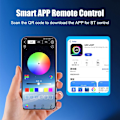 Miniatyrbild 10 av 11: Rgb Färgglada Kärlek Led Modifierade Bilstrålkastare Kärlek Dekorativ App Mobil Bluetooth Bländare C4n8