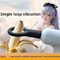 Miniatyrbild 10 av 11: FasciaGun Fun Modifierad Adapter Mjuk Silikon Herr Fascia-Gun Massageleksak B9I5 BlackB 37mm