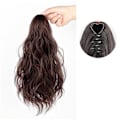 Miniatyrbild 8 av 11: Lockigt Hår Ponytail Extensions Hårpiece Dragsko Hår PonyTai light brown 25cm