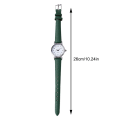 Miniatyrbild 11 av 11: Basic Quartz Watch Dam Small Square Armbandsur Läder Student Black One size